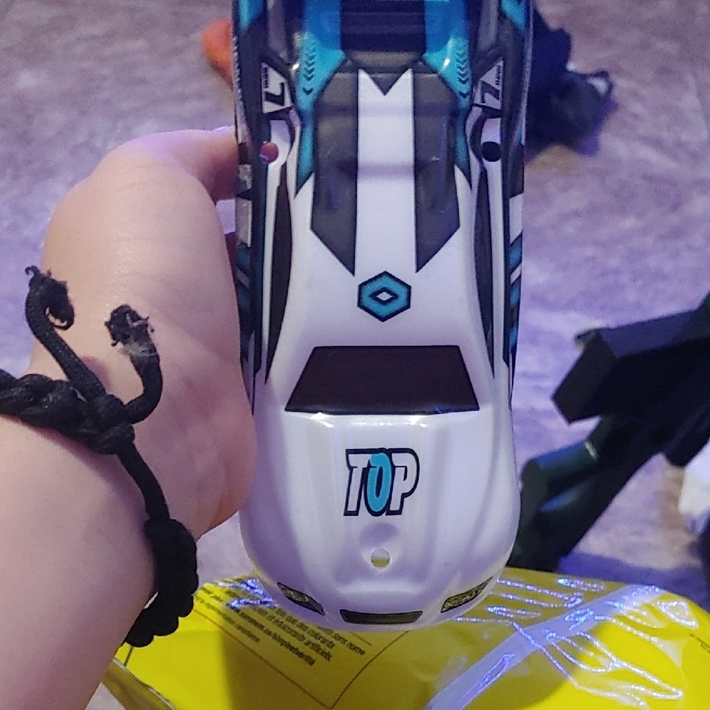 Nice White And Black Rc Car Body